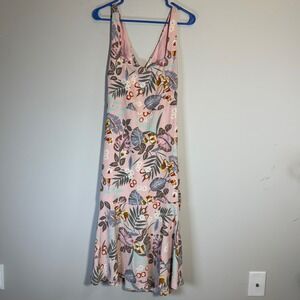 Lulu's Multicolor Floral Midi Dress